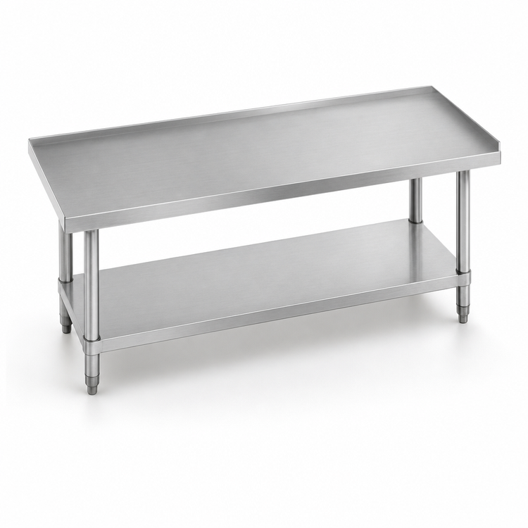 Product image #3 for Advance Tabco Special Value Series 15-Inch x 30-Inch 16-Gauge Stainless Steel Equipment Stand with Adjustable Undershelf