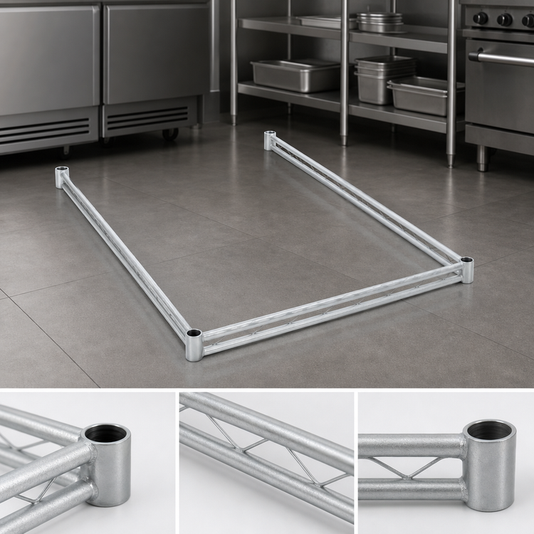 Product image #3 for 3-Sided Double Truss Frame, 42 x 24 Inches, Stainless Steel