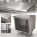 Thumbnail image #3 for Advance Tabco Special Value 60-Inch x 24-Inch 16-Gauge 304 Stainless Steel Flat Top Open Base Work Table