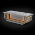 Thumbnail image #3 for Hatco Rectangular Drop-In Insulated Heated Well for Four Third-Size Pans
