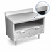 Thumbnail image #3 for La Rosa Refrigeration 36-Inch x 32-Inch Dry-Drawer Utility Stand with Rear Splash and Undershelf