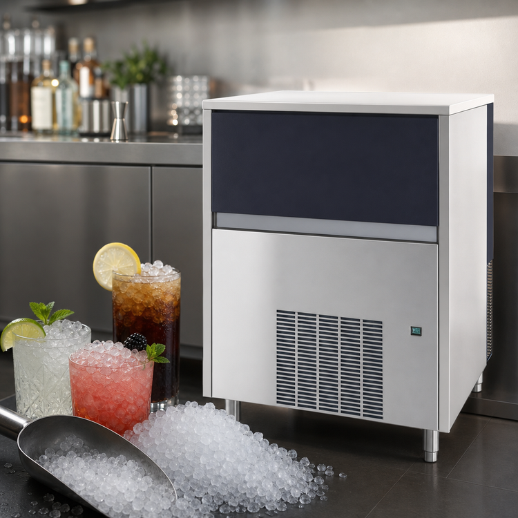 Product image #3 for Brema Automatic Pebble Ice Maker with 88 lb Bin, Air-Cooled, 333 lb/Day