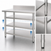 Thumbnail image #3 for Eagle Group Adjustable Stainless Steel Work Table Undershelf for 60 x 24 Inch Tables with Uni-Lok Hat Channel Frame