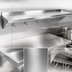 Thumbnail image #3 for John Boos Stallion 132-Inch Wall-Mount Pot Rack Shelf, 12-Inch Deep, 16-Gauge Stainless Steel