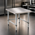 Thumbnail image #3 for Eagle Group TMS3024 Stationary Mixer Stand with 16 Gauge 300 Series Stainless Steel Top and Galvanized Tubular Base, 24 x 30 x 24 Inches