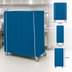 Thumbnail image #3 for Metro 36 x 24 x 62 Inch Mariner Blue Nylon Cart Cover for Queen Mary & Banquet Carts