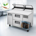 Thumbnail image #3 for True 60-Inch Pizza Prep Table with 1 Door, 2 Drawers and Alternate Top