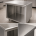 Thumbnail image #3 for Advance Tabco 108-Inch x 24-Inch Work Table with Open Front Cabinet Base and 14-Gauge 304 Stainless Steel Top