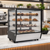 Thumbnail image #3 for Omcan 28-Inch Countertop Square Glass Refrigerated Display Case, 5.12 Cu. Ft., Bottom-Mounted Self-Contained