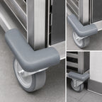 Thumbnail image #3 for Cres Cor 1056 002 Gray Non-Marking Corner Bumpers for Restaurant Racks, Add 2 Inches to Overall Dimensions