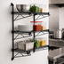 Thumbnail image #3 for Quantum Cantilever Wall-Mount Shelving Starter Unit with 3 Wire Shelves