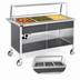 Thumbnail image #3 for Atlas Metal CAH-3 Electric 3-Pan Mobile Hot Food Serving Counter