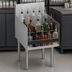 Thumbnail image #3 for Krowne Royal Series Freestanding Underbar Liquor Bottle Display Unit, 18-Inch W x 19-Inch D, 15-Bottle Capacity