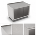 Thumbnail image #3 for John Boos Open Front Cabinet Base Work Table with 14-Gauge Stainless Steel Top, 72 x 36 Inches