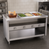 Thumbnail image #3 for Dinex ServeXpress DXPDME5OS 5-Well Electric Hot Food Table with Open Base, 72