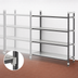 Thumbnail image #3 for Cambro Camshelving Elements XTRA 21 x 36 x 72-Inch 4-Tier Stationary Add-On Polymer Shelving Unit, 3 Vented + 1 Solid, Speckled Gray