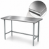 Thumbnail image #3 for Advance Tabco Special Value Series 60-Inch x 30-Inch Flat Top Open Base Work Table with 430 Stainless Steel Top