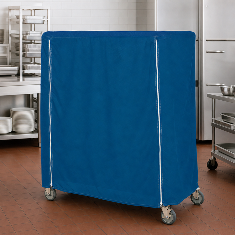 Product image #3 for Metro Queen Mary & Banquet Cart Cover, 60 x 21 x 54 Inches, Mariner Blue, Velcro Fastener