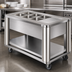 Thumbnail image #3 for DineXpress DXP5HCM 5-Pan 74-Inch Hot/Cold Mechanically Cooled Serving Counter