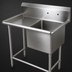 Thumbnail image #3 for John Boos Pro-Bowl 1-Compartment Commercial Sink with 24