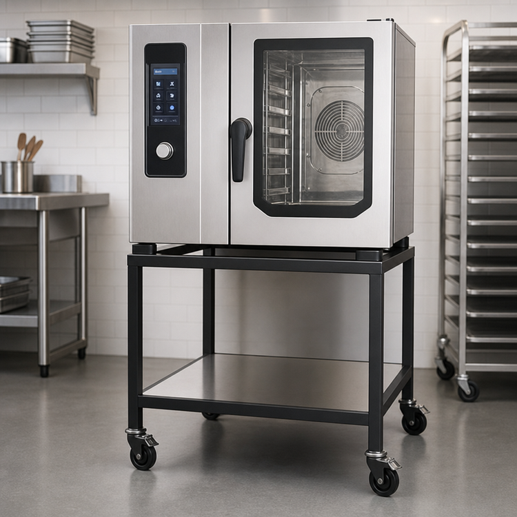 Product image #2 for Alto-Shaam Large Combi Oven Equipment Stand with Casters and Shelf