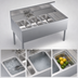 Thumbnail image #3 for Krowne Royal Series Three-Compartment Underbar Sink Unit, 48 x 24 Inches, Left Bowl, Right Drainboard