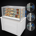 Thumbnail image #3 for Italian Glass 48-Inch Drop-In Self-Contained Refrigerated Counter Display Case with 3 Adjustable Glass Shelf Tiers
