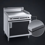 Thumbnail image #3 for Jade Range (Middleby) Titan JTRH-18GT 18-Inch Thermostatic Gas Griddle with 1-Inch Polished Steel Plate and Cabinet Base