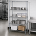Thumbnail image #3 for Quantum 5-Shelf Wire Shelving Starter Kit, 36W x 24D x 74H, Chrome Plated, Stationary
