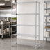 Thumbnail image #3 for Quantum Chrome-Plated Wire Shelving Starter Kit, 42 x 30 x 86 Inches, 5 Shelves