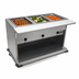 Thumbnail image #3 for Spec-Master PHT3OB-208 3-Well Electric Portable Hot Food Table with Cutting Board