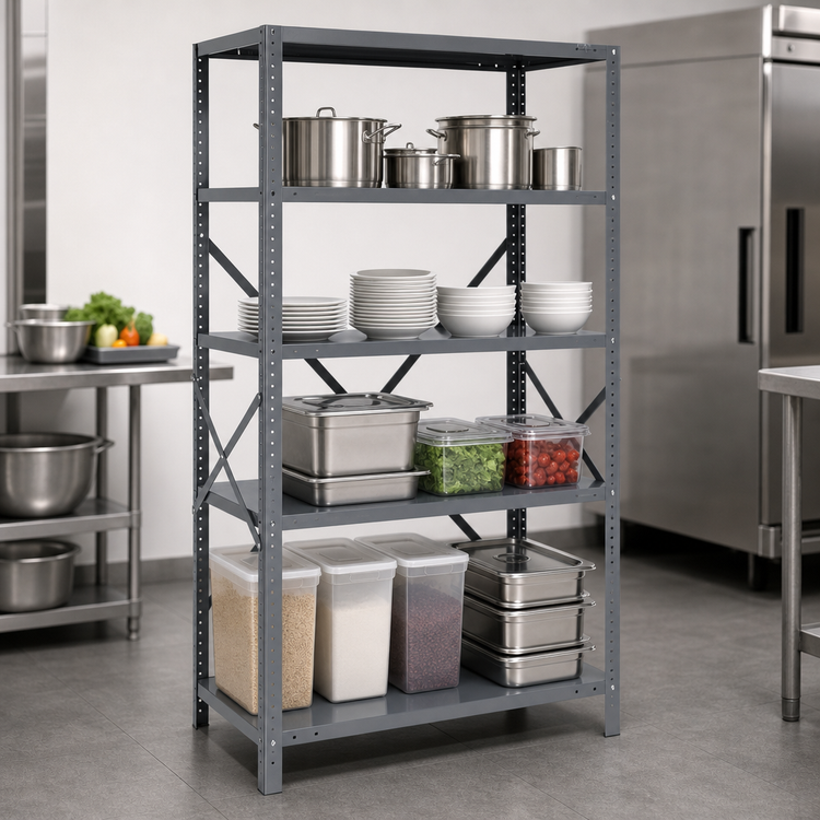 Product image #3 for IRONMAN 4-Shelf Stationary Open Steel Shelving Unit