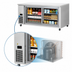 Thumbnail image #3 for Everest Refrigeration ETGWR2 Two-Section Undercounter Glass Door Worktop Refrigerator, 22 Cu. Ft., Side-Mounted Self-Contained R290
