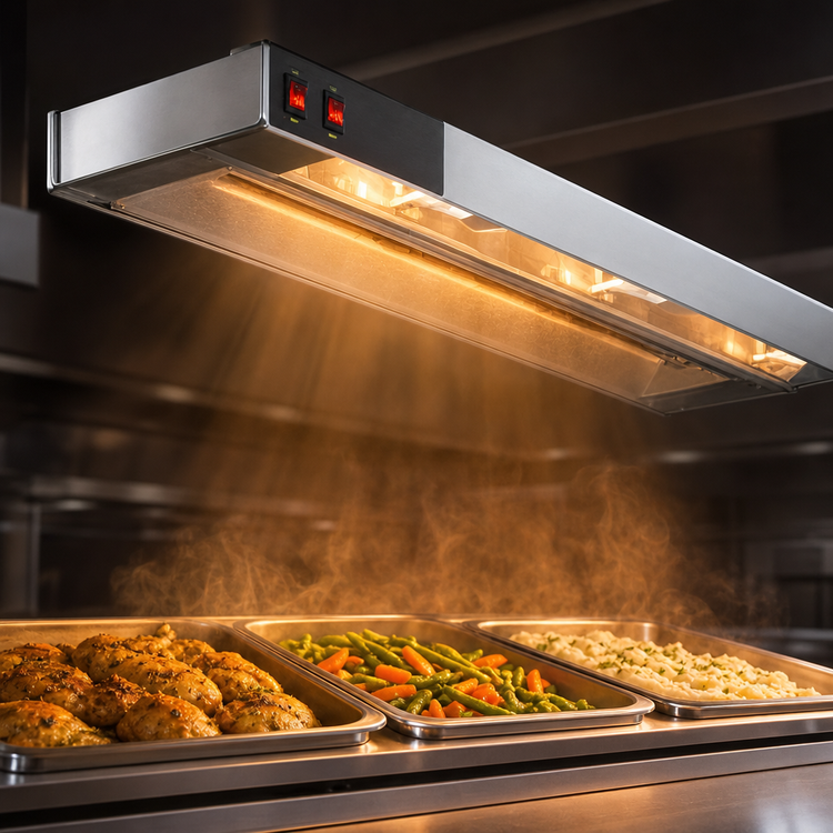 Product image #3 for RedHots 24-Inch High-Watt Unlighted Strip Heat Lamp with Remote, Single Rod, 240V