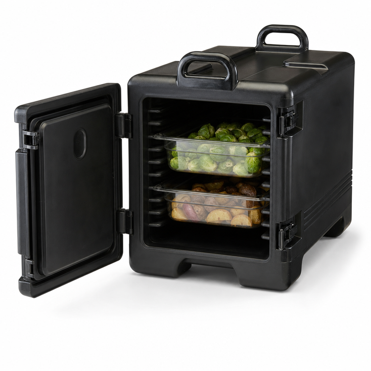Product image #4 for Cambro Ultra Pan Carrier Front-Loading Insulated Food Pan Carrier, 36 Qt., Black
