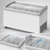 Thumbnail image #3 for Master-Bilt COLDIN-3 MSC-49AA Curved-Lid Display Chest Freezer, 12.7 Cu. Ft., 115V