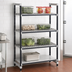 Thumbnail image #3 for Cambro Camshelving Elements XTRA Stationary Starter Unit, 21-Inch Deep x 42-Inch Wide x 72-Inch High, 4-Shelf Vented and Solid Polymer Shelving, Speckled Gray