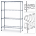Thumbnail image #3 for EAGLEbrite 4-Tier Starter Wire Shelving Unit, 36 x 21 x 63 Inches, Zinc Finish