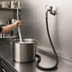 Thumbnail image #3 for T&S Brass B-0601 Wall-Mount Pot Filler Faucet with Vacuum Breaker, 68-Inch Flexible Stainless Steel Hose, and Hook Nozzle