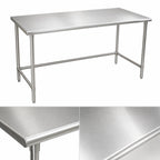 Thumbnail image #3 for Eagle Group BlendPort® BPT-3030STB 30 x 30 in. 430 Stainless Steel Corner Work Table, Flat Top, Open Base