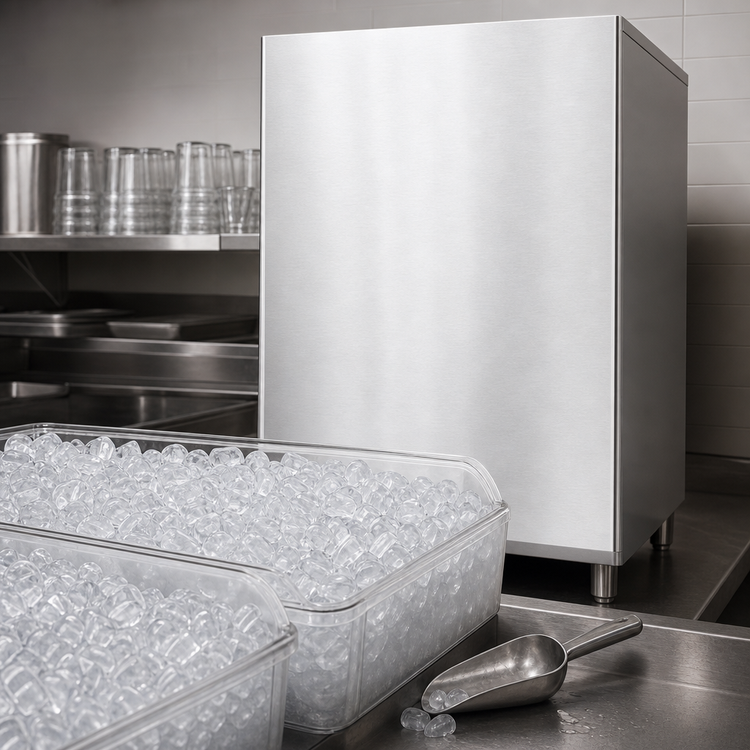 Product image #3 for Hoshizaki High-Capacity Modular Crescent Cuber Ice Maker Head, 30 Inch Wide, Remote Air-Cooled, 1-Phase