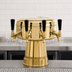 Thumbnail image #3 for Glastender Mushroom 4-Faucet Draft Dispensing Tower, Polished Brass, Air-Cooled Countertop