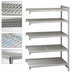 Thumbnail image #4 for Cambro Camshelving Premium 5-Tier Vented Add-On Polymer Shelving Unit, 21