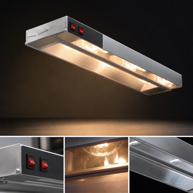 Product image #3 for Eagle RedHots 120-Inch Lighted Strip Heat Lamp, Single Rod, Standard Watt, 240V