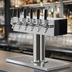 Thumbnail image #3 for 20-Inch T-Style Countertop Air-Cooled 6-Faucet Draft Beer Tower, Polished Stainless Steel