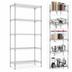 Thumbnail image #3 for Eagle Group 5-Tier Starter Wire Shelving Unit, 30 x 21 x 86 Inches, Chrome-Plated