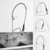 Thumbnail image #3 for Fisher Pre-Rinse Spring Style Wall Mount Add-On Faucet with 6-Inch Swing Spout