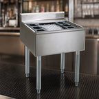 Thumbnail image #3 for Eagle Group 2200 Series B2CT-12D-22 24-Inch Underbar Cocktail Unit with 12-Inch Insulated Ice Bin, 60 lb Capacity, 6 Bottle Wells