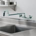 Thumbnail image #3 for Advance Tabco K-211 Heavy-Duty 18-Inch Swing Spout Splash-Mount Lead-Free Faucet