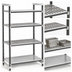 Thumbnail image #3 for Camshelving Elements XTRA 4-Tier Stationary Starter Unit, 24 x 72 x 72 Inches, 3 Vented Shelves + 1 Solid Shelf, Speckled Gray